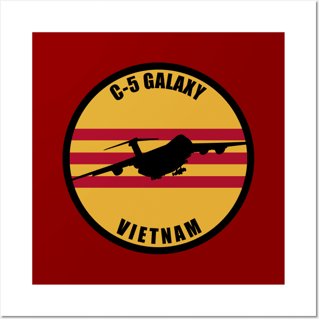 C-5 Galaxy Vietnam Patch Wall Art by TCP